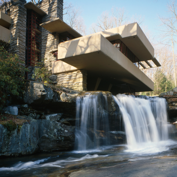 Fallingwater is a unique architectural masterpiece designed by renowned architect Frank Lloyd Wright, located in southwestern Pennsylvania. 