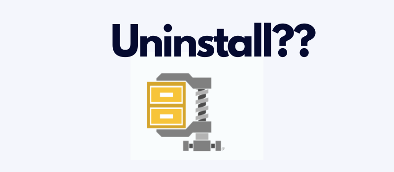 What happens if you uninstall WinZip