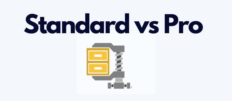 What is the difference between WinZip 27 standard and pro